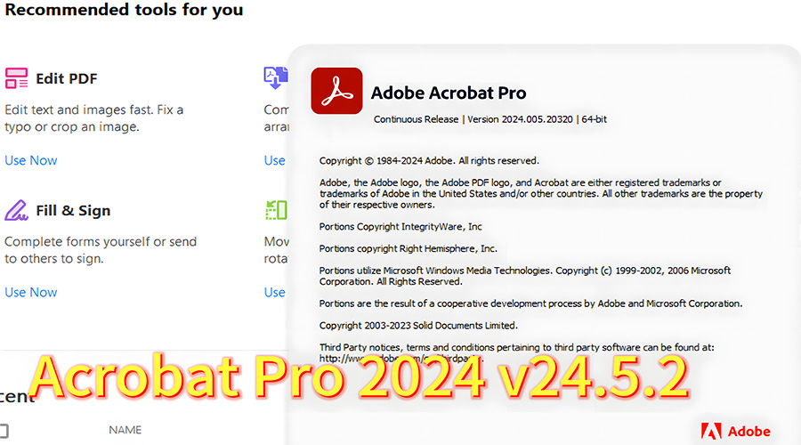 Adobe Acrobat Pro 2024 (v24.5.20320) Free Cracked Version Download